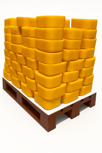 NATURALNY WOSK PSZCZELI  Paleta 750 kg / Natural beeswax pallet 750 kg