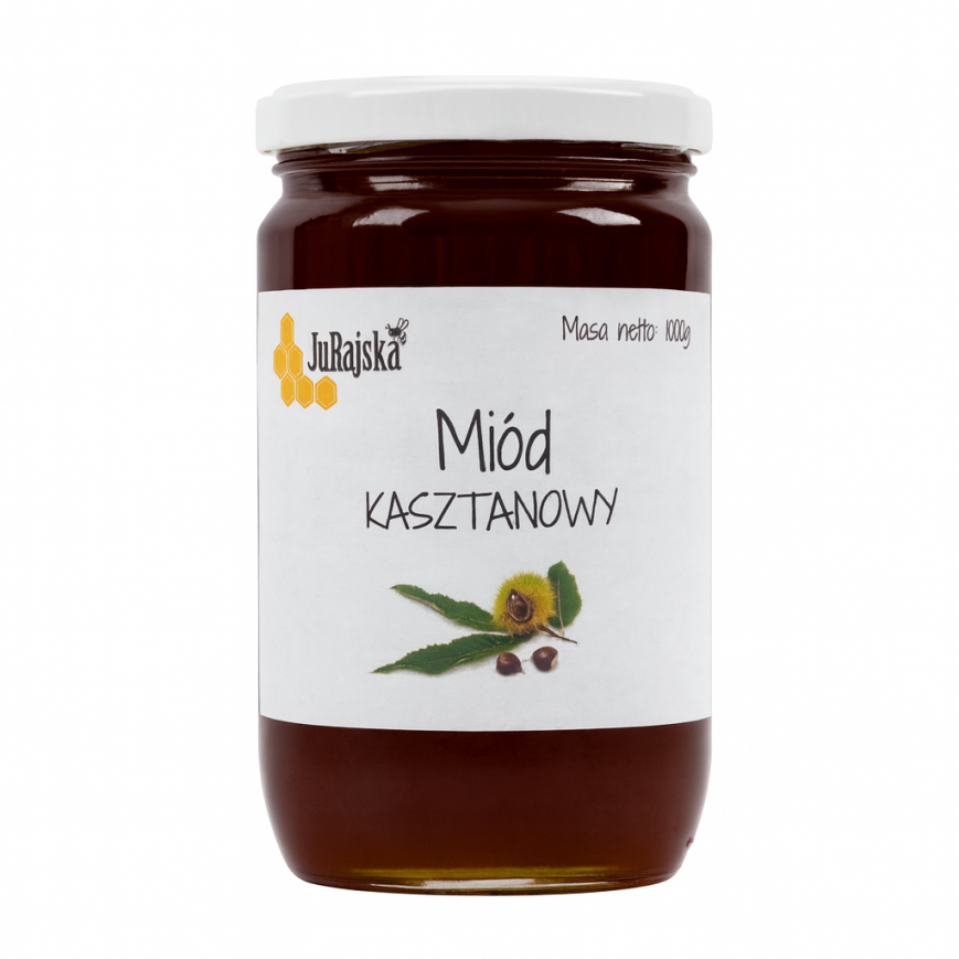 Miód kasztanowy 1kg