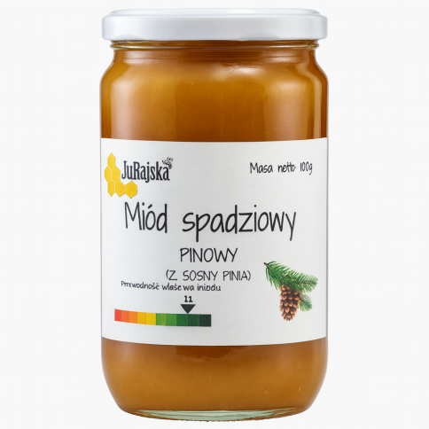 Miód Spadziowy Piniowy (z sosny) 1kg Miód Spadziowy Piniowy (z sosny) 1kg
