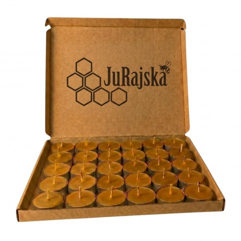 Podgrzewacz Tealight z wosku pszczelego świeca 4cm JuRajska 30szt