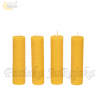 Świeca z wosku pszczelego 12 cm x 3 cm - 4 szt. Świeca z wosku pszczelego 12 cm x 3 cm - 4 szt.