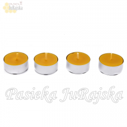 Podgrzewacz świeca Tealight z wosku pszczelego 4 cm - 60szt.