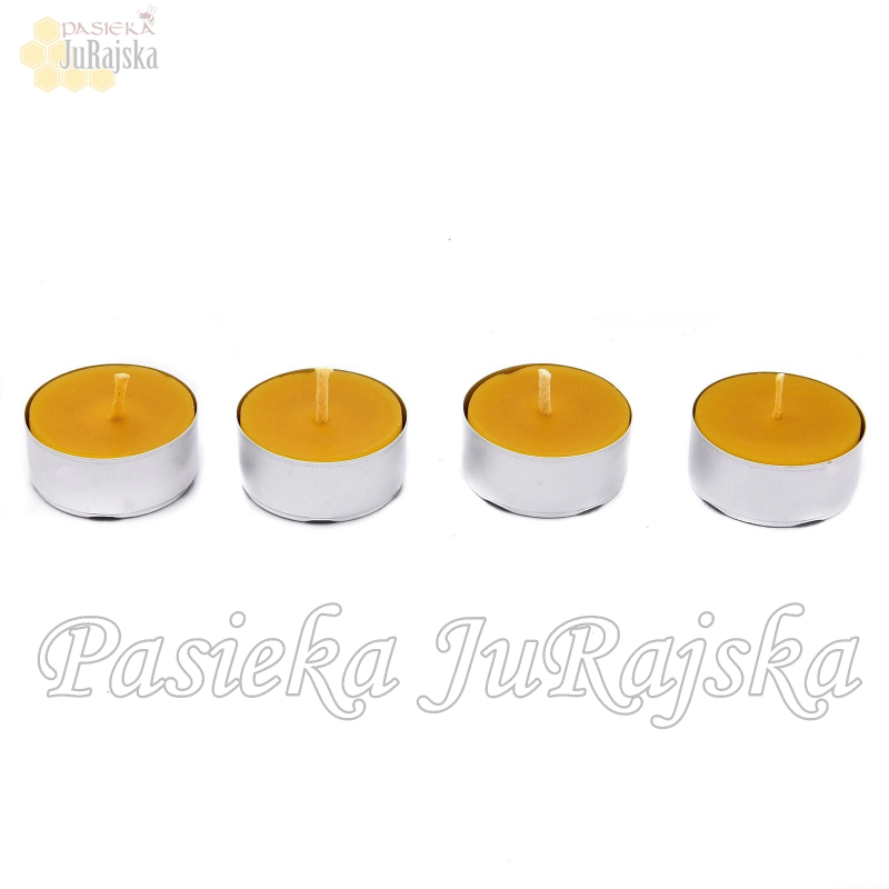 Podgrzewacz świeca Tealight z wosku pszczelego 4 cm - 60szt.