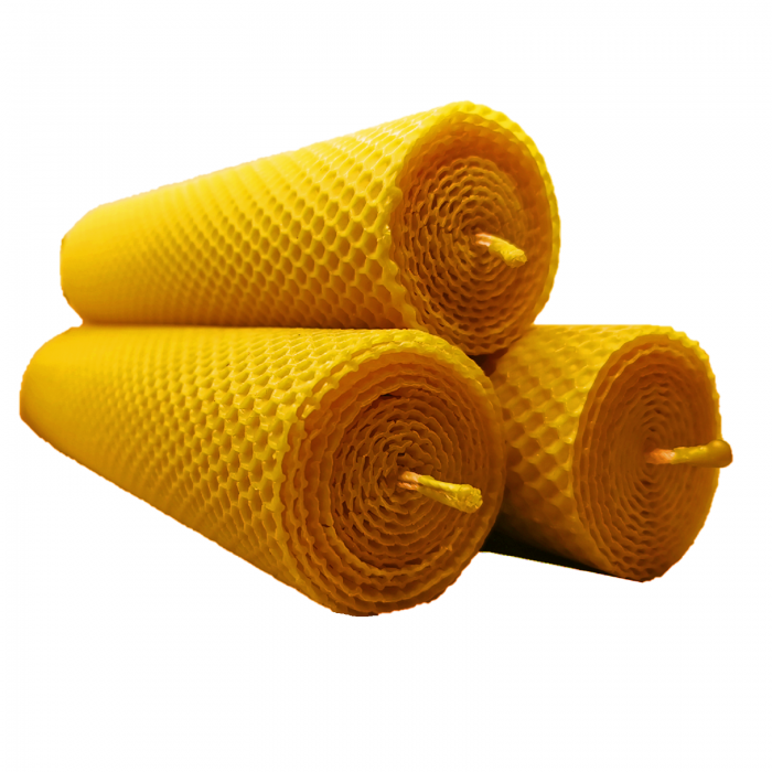 Świeca z wosku pszczelego 23 cm x 6 cm