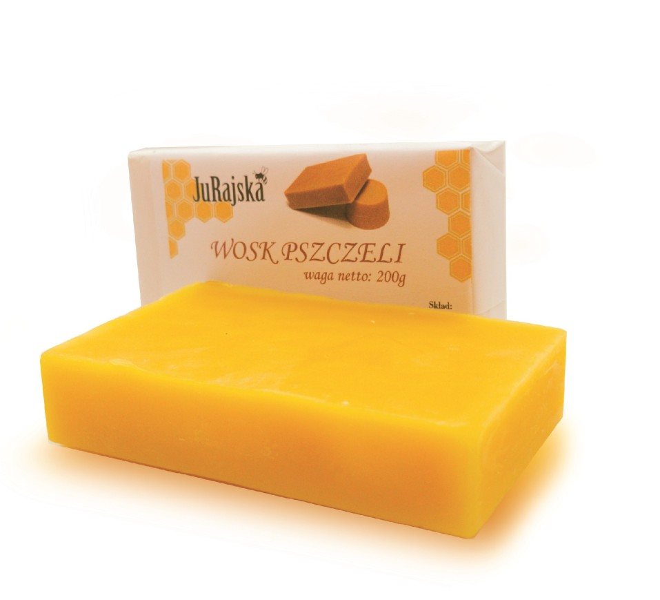 Sztabka wosku wosk pszczeli z odsklepin 100% 200g Sztabka wosku wosk pszczeli z odsklepin 100% 200g